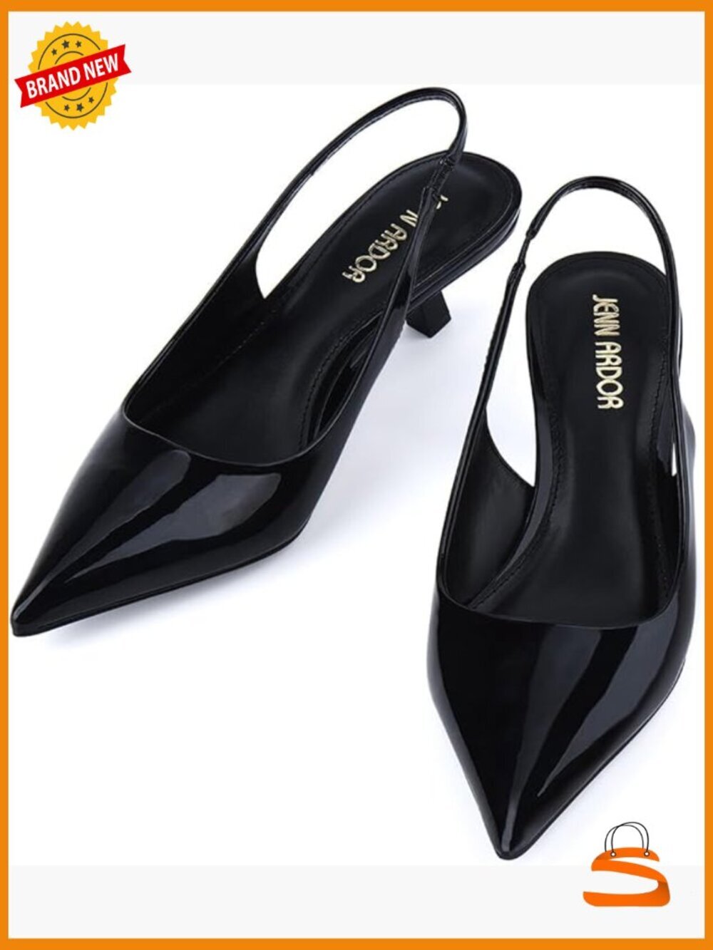 Slingback Kitten Heels Low Heel Dress Shoes Pointed Toe Pumps